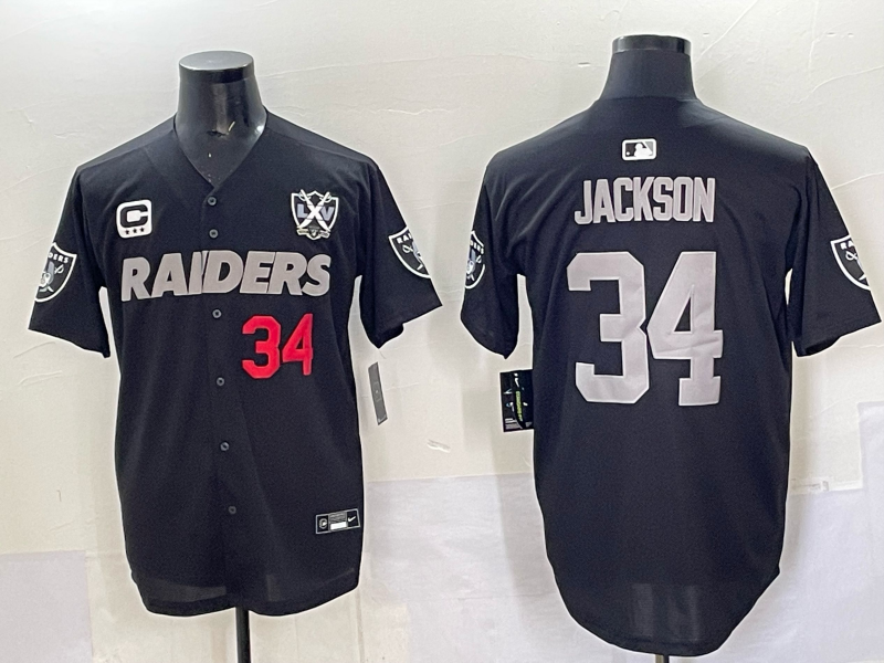 Men Oakland Raiders #2 jackson Black 2025 Nike NFL jersey 004->oakland raiders->NFL Jersey